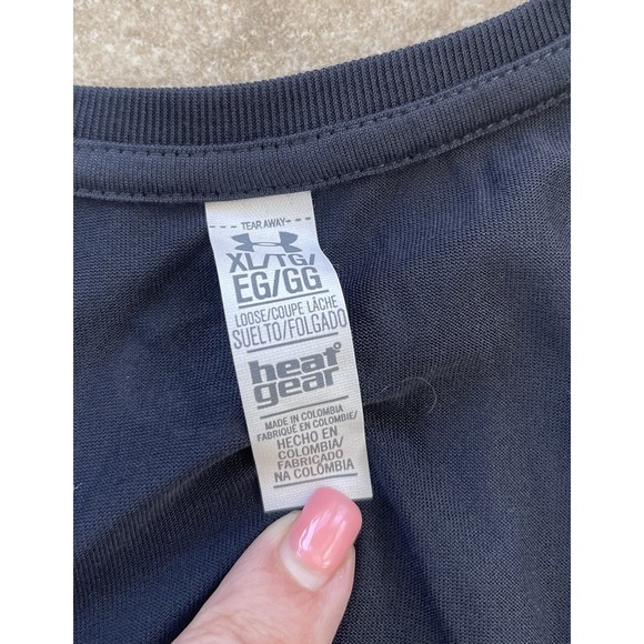 Under Armour HeatGear Tank Top Women's XL Loose Fit Black Racerback NWT - Picture 3 of 3